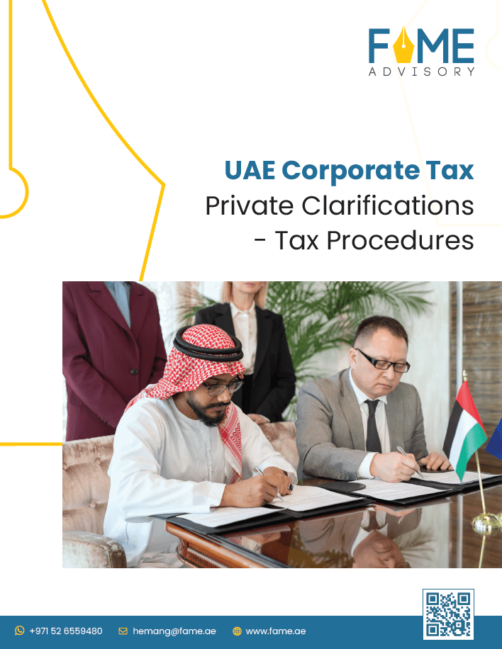 Tax procedures for private clarification under UAE Corporate Tax